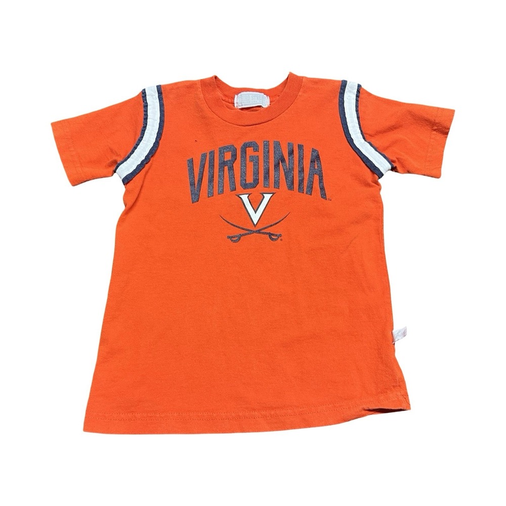 Kids Vintage University Of Virginia Cavaliers T-Shirt Size Small Made‎ In USA